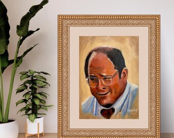 Baseball George Art Print, Fine Art Paper (5x7 inches)