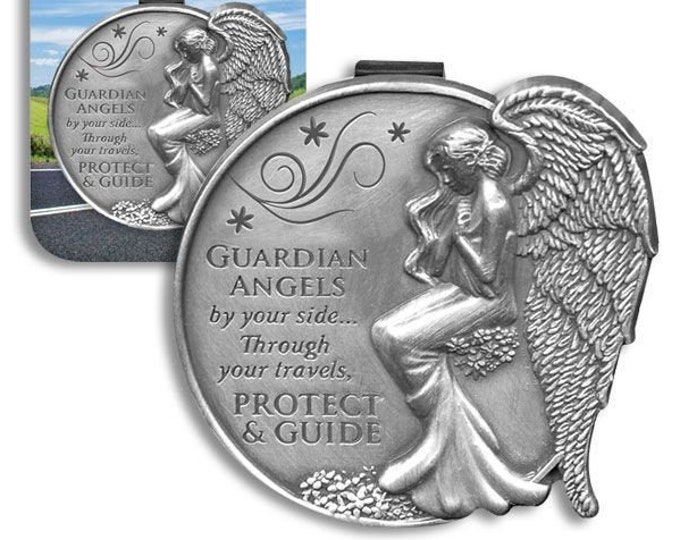 Sister Guardian Angel Visor Clip Etsy