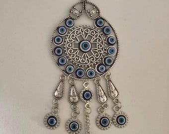 EVIL EYE Home Decor Wall Hanger/Turkish Hamsa Wall Decor/Nazar Wall Hanging Decor