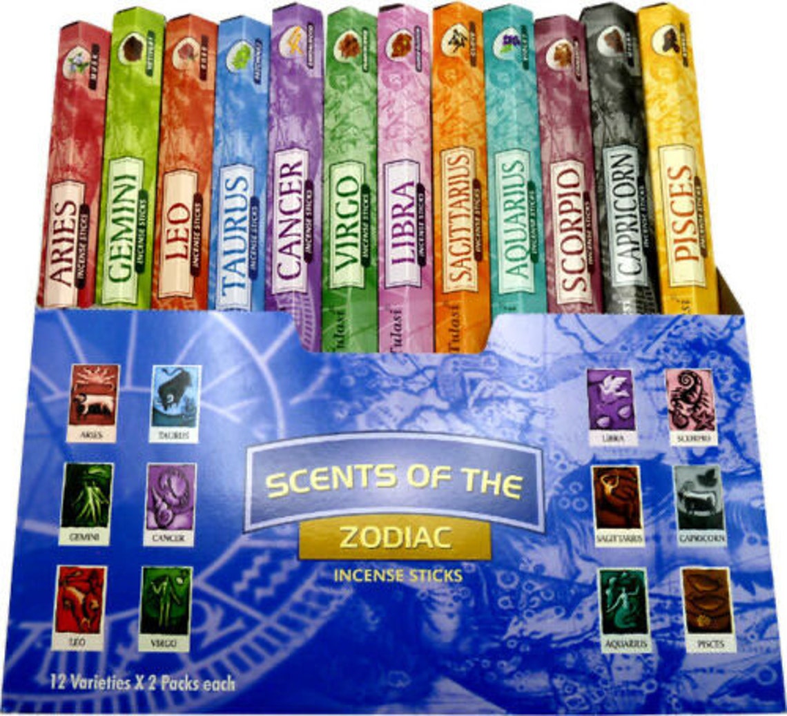 BUY 6 GET 1 FREE/ Zodiac Incense/ Astrological Fragant Incense Etsy