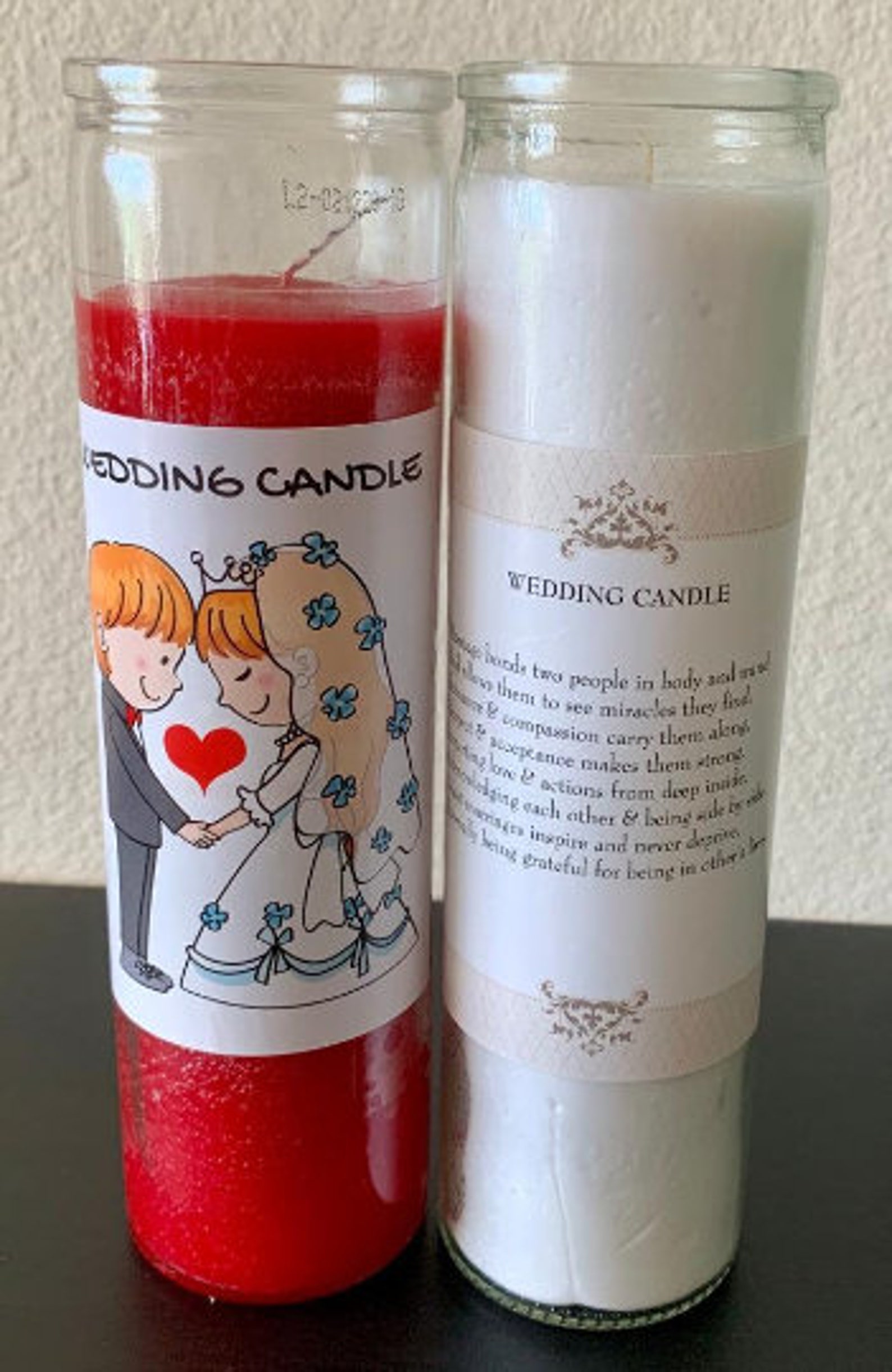 ENERGIZED AND ANOINTED Glass Candles Blessed and Consecrated Etsy