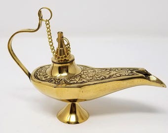 CONE AND INCENSE holder/ Wood and Brass cone and incense holder/ Om/ Coffin/ Mirror