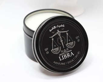 ZODIAC CANDLES with BIRTHSTONE Inside