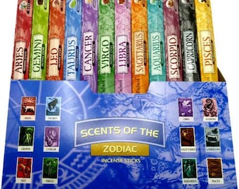 ZODIAC INCENSE | Astrological Incense for Zodiac Signs \ Birthday Gift