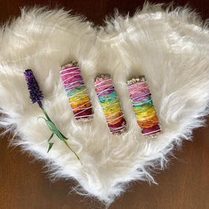 CLEANSING ENERGY/AURA 4&quot; Chakra Sage/Aura Cleansing Sage/ Palo Santo/Blue Sage & Lavender/ Eucalyptus 4&quot;