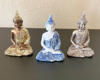 BUDDHA STATUES/Meditation Decor/Sitting Buddha