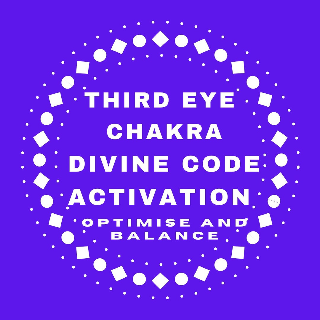 OPEN THIRD EYE Chakra Balancing Activation Divine Code Etsy