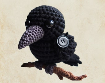 CROCHET CROW - Crochet Pattern - PDF Niam1