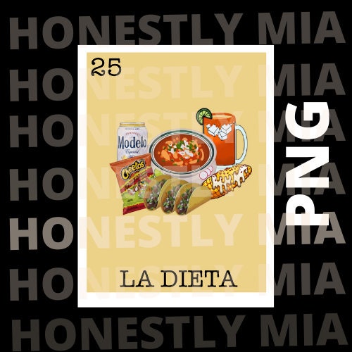 La Dieta PNG / Loteria style