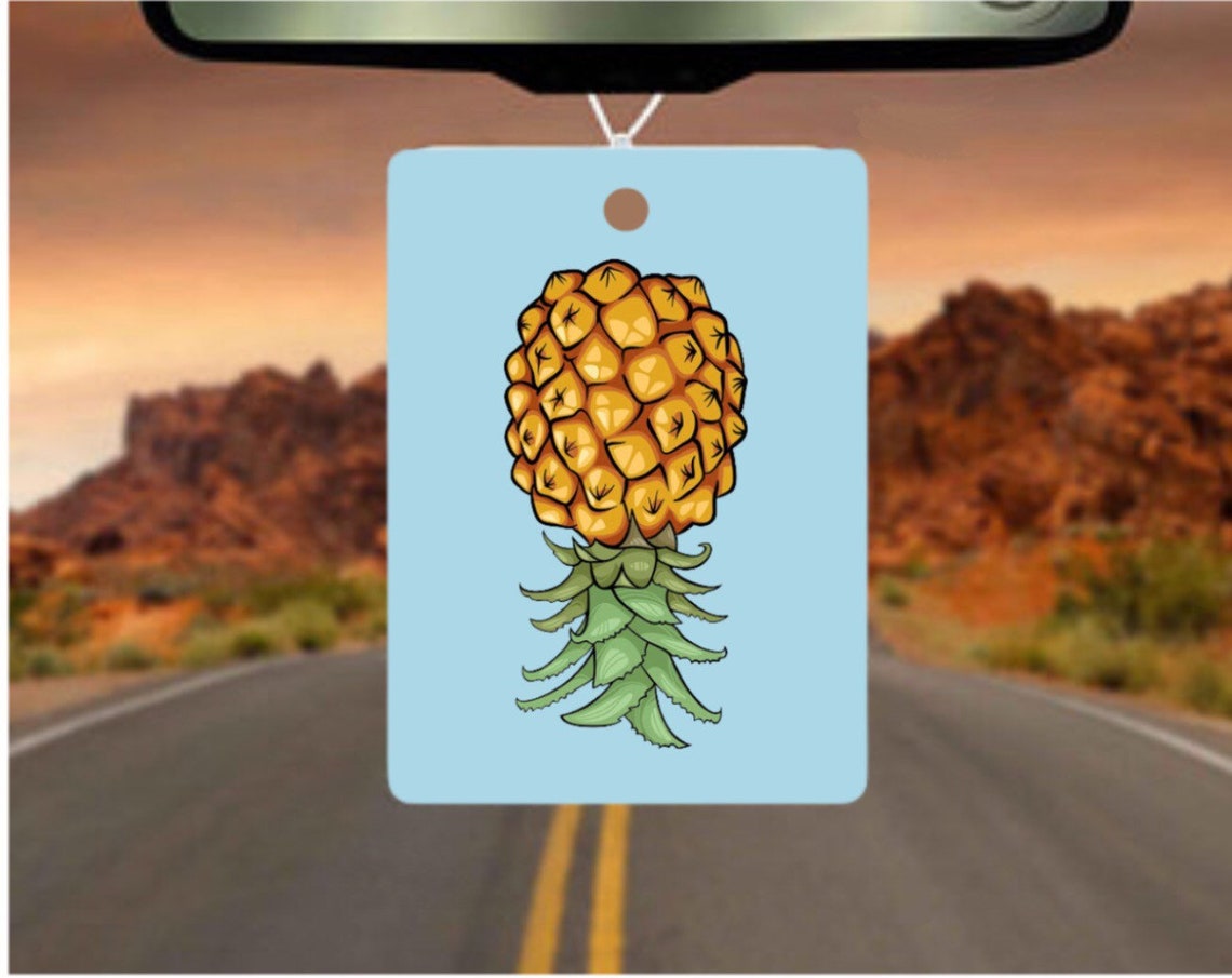 Upside down pineapple car air freshener Etsy