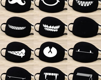 Funny Face Mask - Etsy Funny Face Mask - Etsy