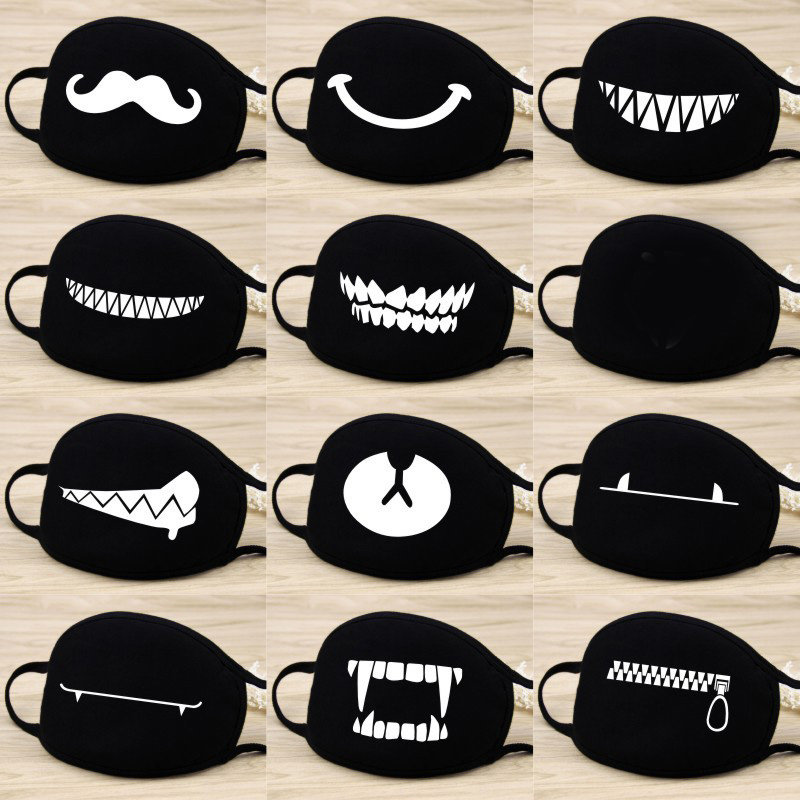  Zhanmai 10 Pieces Kawaii Mask Anime Face Mouth Mask