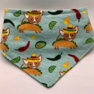 Taco Pup Tuesday Snap-On Dog Bandana