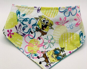 Spongebob Squarepants Reversible Snap-On Dog Bandana