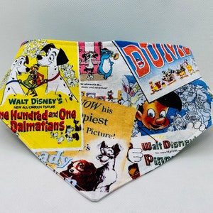Classic Disney Reversible Snap-On Dog Bandana