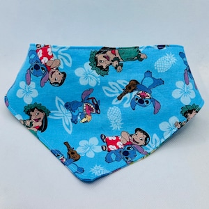 Lilo & Stitch Reversible Snap-On Dog Bandana