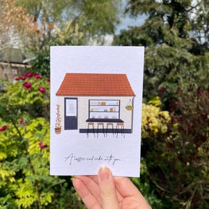 A Coffee & A Cake With You - A6-wenskaart | Koffiekaart | Ochtendkoffie | Verjaardag | Jubileum | Valentijnskaart | Kaart voor een vriend(in)