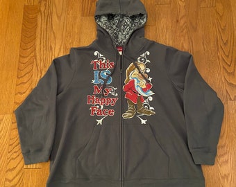 disney grumpy zip up hoodie