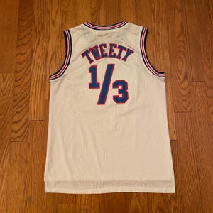 Vintage90s Tune Squad Tweety # 1/3 Space Jam Basketball Jersey Size M 11-12 (youth)