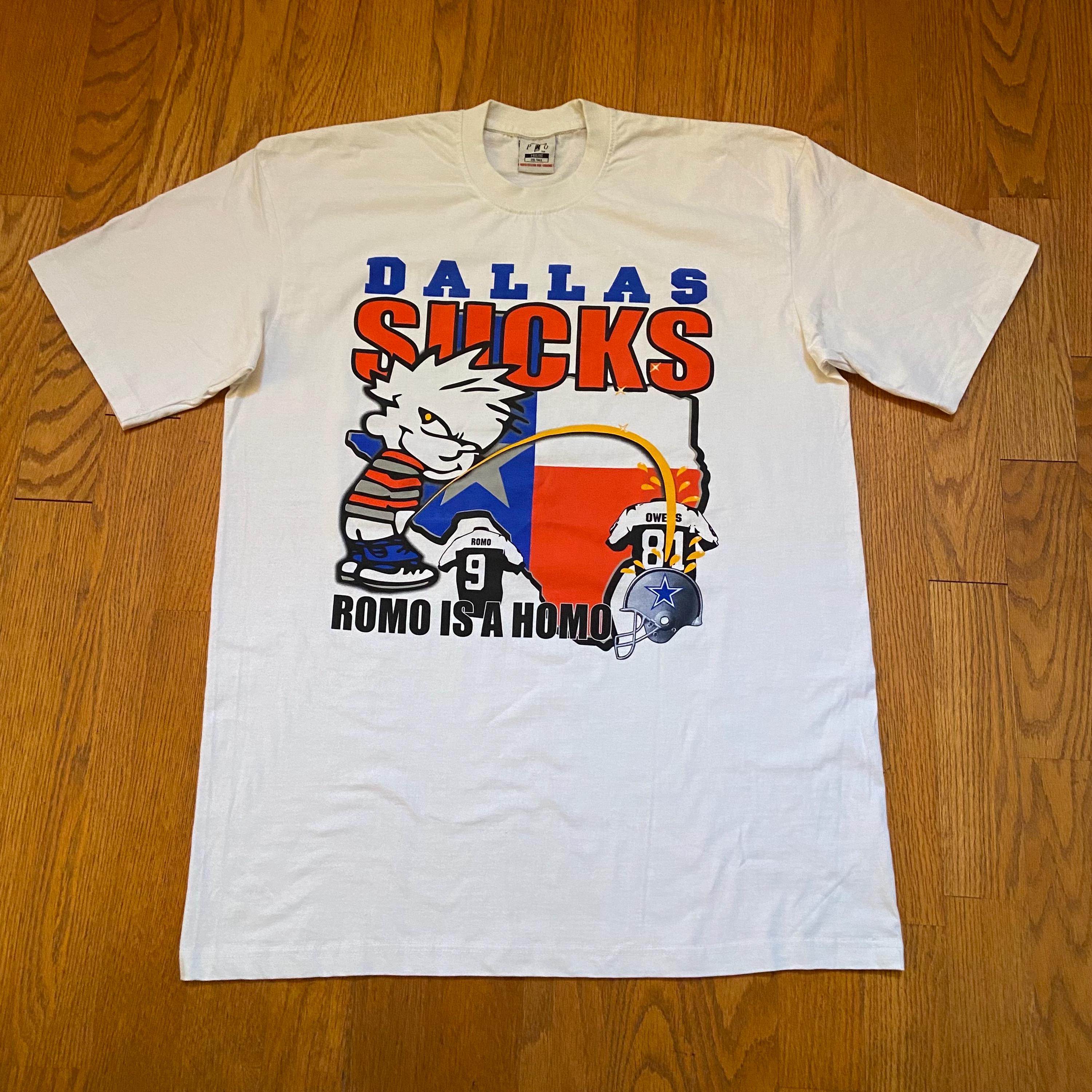 Vintage Dallas Cowboys Sucks Romos a Homo Funny Tee Shirt Size XXL - Etsy