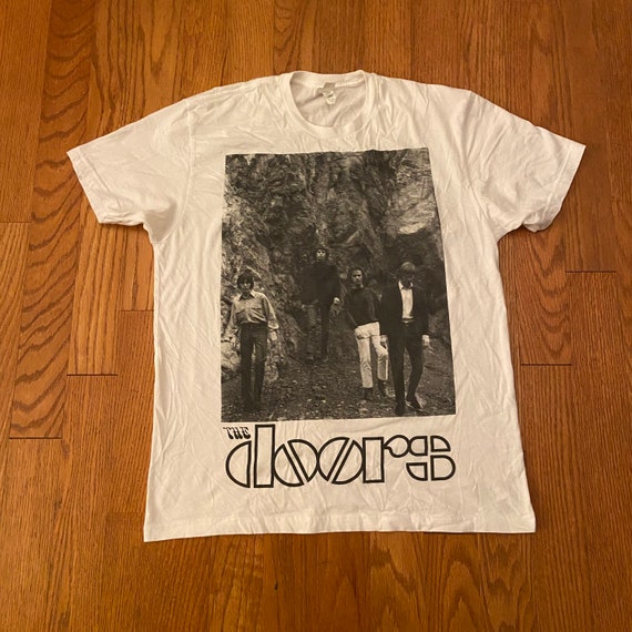 T-shirt Noir The Doors – Album Auto-titulé, Taille S à 5XL, Neuf Avec étiquette