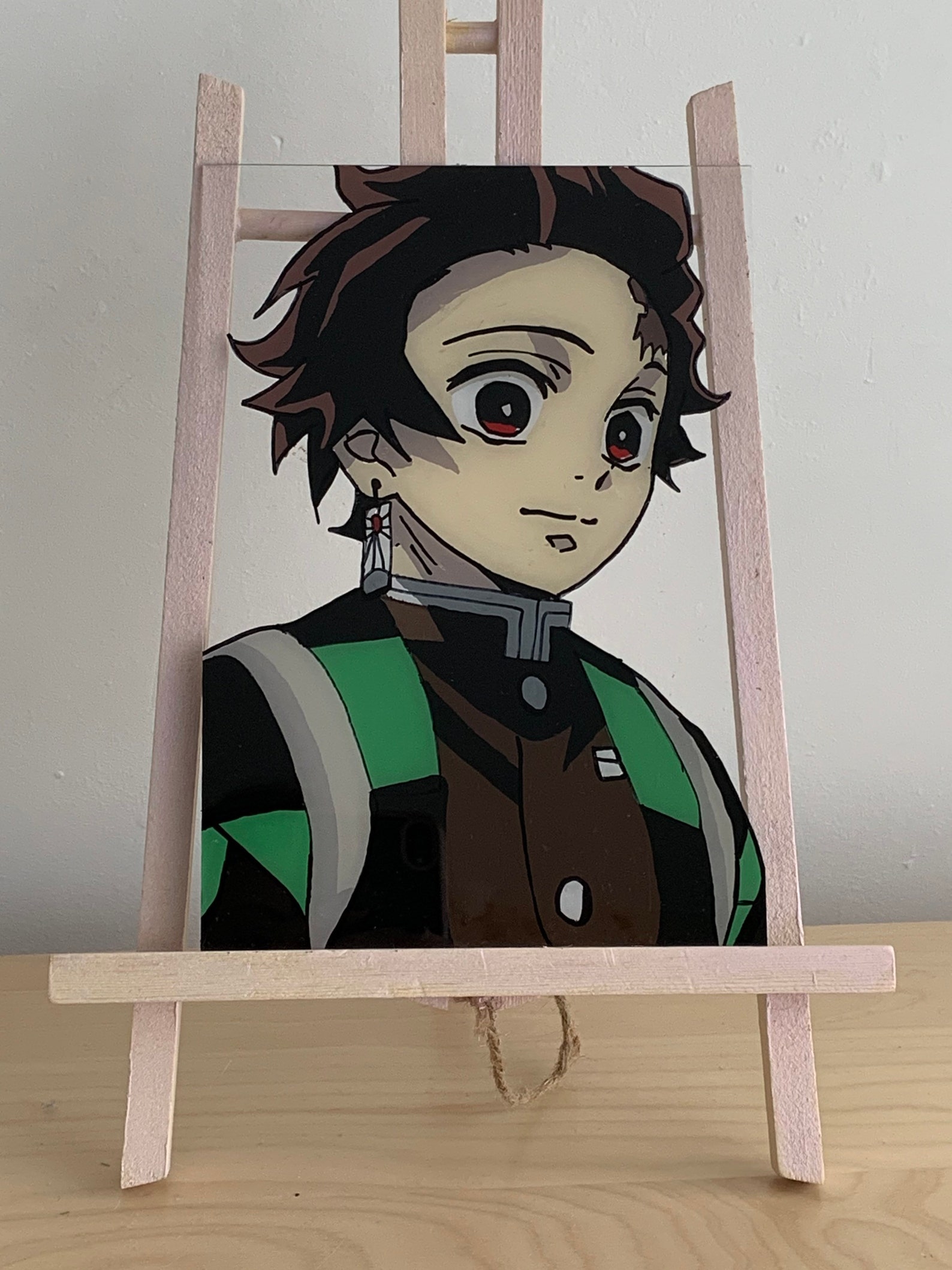 Demon Slayer Glass Art Etsy