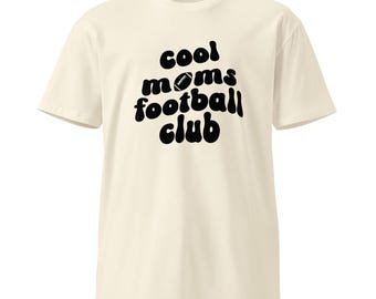 Cool Mom Football - Black Lettering