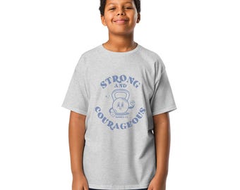 Retro Strong and Courageous Youth Tee