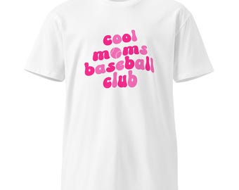 Cool Baseball Mom - Pink Lettering