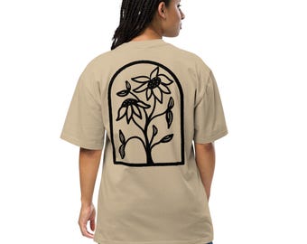Grow Here - Oversized faded t-shirt