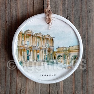 Ephesus / Turkey / Travel ornament / Asia / Wall ornament / Christmas ornament / Handmade / Travel gift