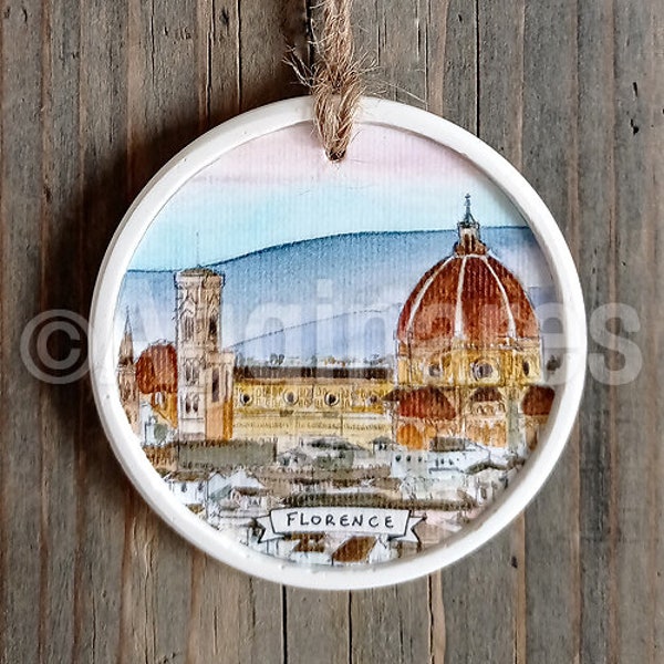 Florenz / Italien / Dekoration / Europa / Wandschmuck / Weihnachtsdekoration / Handarbeit / Reisegeschenk