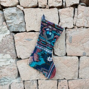 Christmas Stocking, Gifts Stocking, Vintage Kilim Stocking, Kilim Christmas Stocking, Christmas Gift Stocking, Wall Decor Stocking, New Year