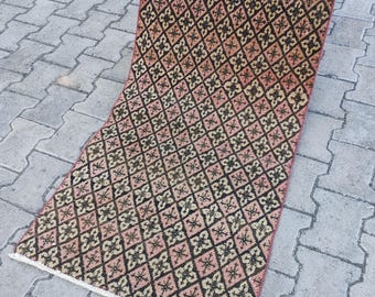 Vintage tapijt, Turks klein tapijt, 2,0 x 3,6 &quot;voet handgemaakt klein tapijt, badmat, deurmat tapijt, klein Oushak-tapijt, badkamertapijt, klein tapijt, tapijt