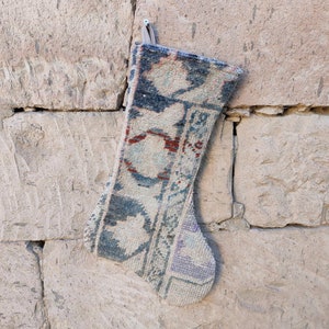 Weihnachtsstrumpf, Kilim-Strumpf, Handgefertigter Weihnachtsstrumpf, Vintage-Socken, Weihnachtssocke, Neujahrsstrumpf, Traditionssocke