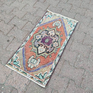 Small Rug, 2.82&quot;×1.44&quot;, Turkish Carpet, Boho Rug, Farmhouse Rug, Doormat Rug, Vintage Rug, Hallway Rug, İse Rug, Southwestern Rug