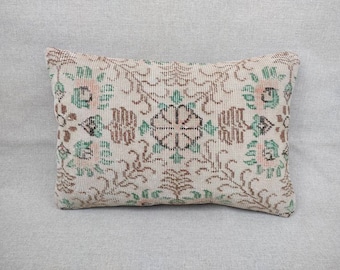 Alfombra vintage de 16x24, cojines decorativos, almohadas vintage, almohadas rústicas, almohadas hechas a mano, almohadas bohemias