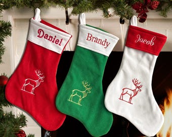 Christmas Stocking, Personalized Christmas Stocking, Family Christmas Stocking,Holiday Stocking,Custom Stocking with Name,Monogram Stocking