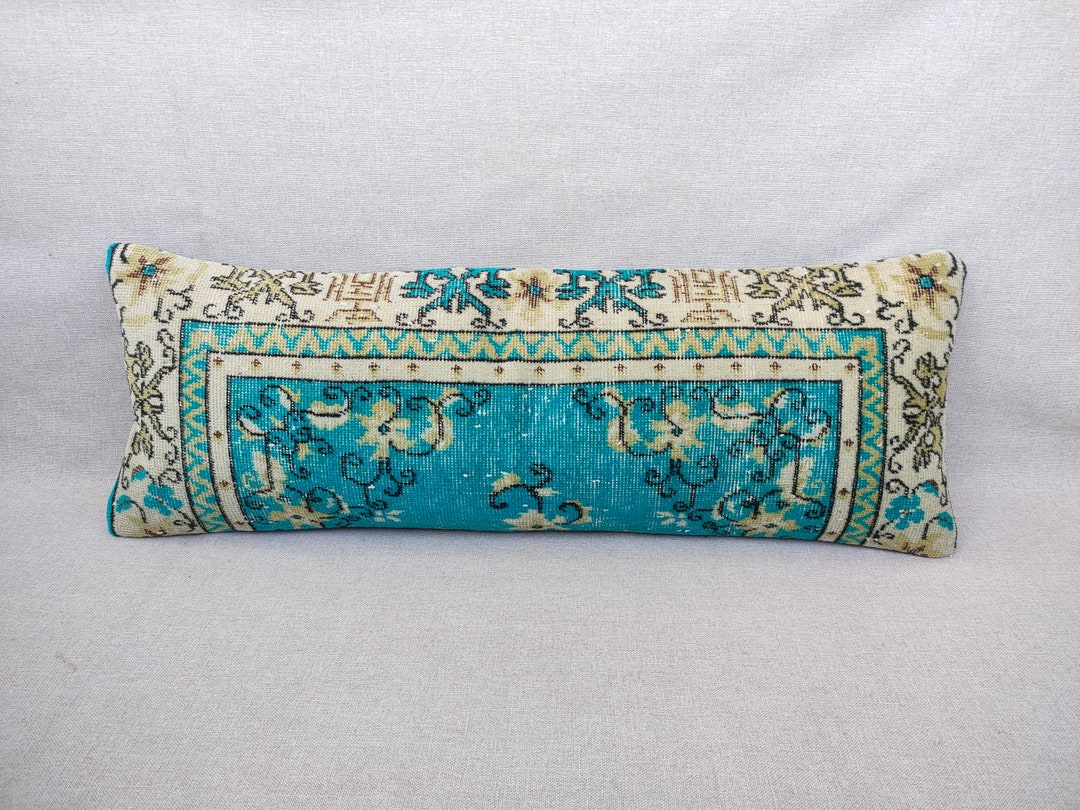 16x44 Rug Pillow Lumbar Rug Pillow Rug Pillow Case Turkish Rug Pillow