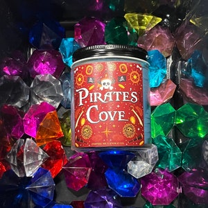 PIRATES Of The Carribean Candle- Yo Ho! Yo Ho! Pirate&#39;s Cove Candle-Captain Jack Sparrow,Disney Gift Idea For Him-Disney Ride Home Decor