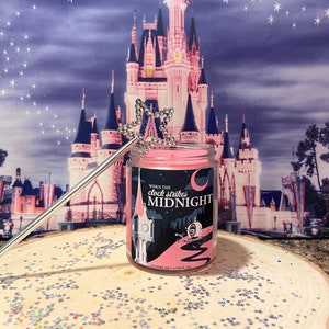 CINDERELLA Candle-DISNEY-When The Clock Strikes Midnight-Strawberries & Champagne-Glass Slipper-FAIRY Godmother-A Dream Is A Wish-Carriage