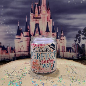 MARY POPPINS Candle-Practically Perfect In Every Way Candle-Peppermint & Eucalyptus-Valentine's Day-Disney, Disney Decor, Disney Wedding