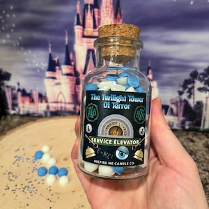 TOWER Of TERROR Wax Melt Scoopie Bottles-Disney Wax Melts-Hollywood Studios Home Decor-Sunset Boulevard-Disney Gift For Him-Disney HomeDecor