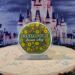 Pineapple DOLE WHIP Wax Melt Circle-Disney Theme Park Scents-Disney Decor For Home-Dole Whip Float At Magic Kingdom-Adventureland Aloha Isle