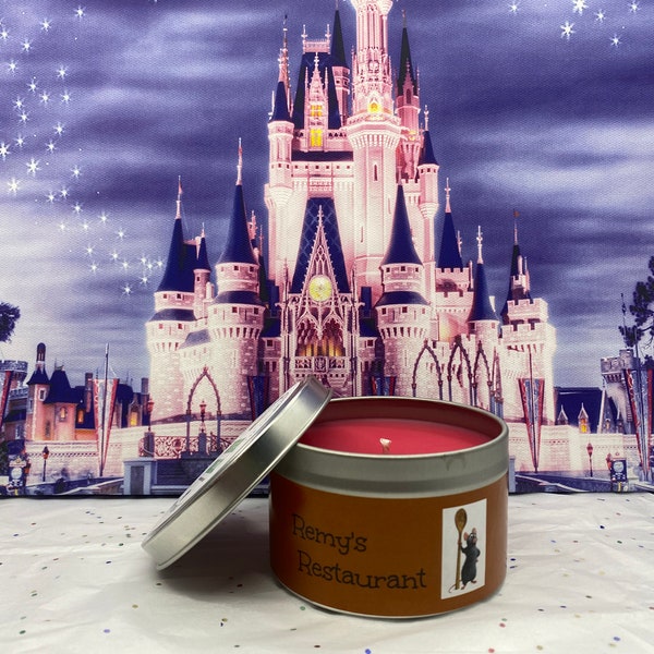 RATATOUILLE Candle-Tomato Leaf REMY'S RESTURANT Candle-Garden Smell Of Paris France-Summer Scent Gift For Disney Lover For Disney Kitchen