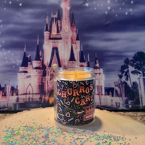 Disney Churro Cart Candle-Disney Snack Candle- Disney Decor For Home- Churro Cart Down Main Street-Disney Gift For Curing Disney Blues