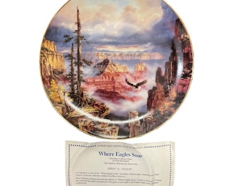 Where Eagles Soar God Bless America Rudi Reichardt Danbury Mint Collector Plate