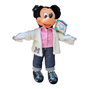 Mickey Mouse 11" Applause Walt Disney Sock Hop Varsity Plush image 2