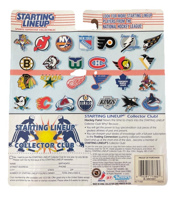 Wayne Gretzky Starting Lineup 1997 10th Year Edition Figure - Etsy