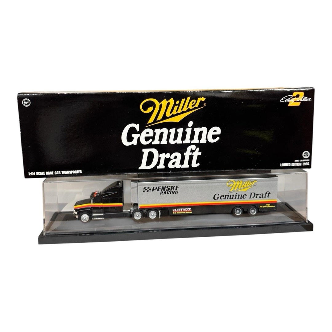 (未使用品) Rusty Wallace Miller #2限定5000台 14 Rusty Wallace #2 Race Car Transporter Miller Genuine Draft Penske